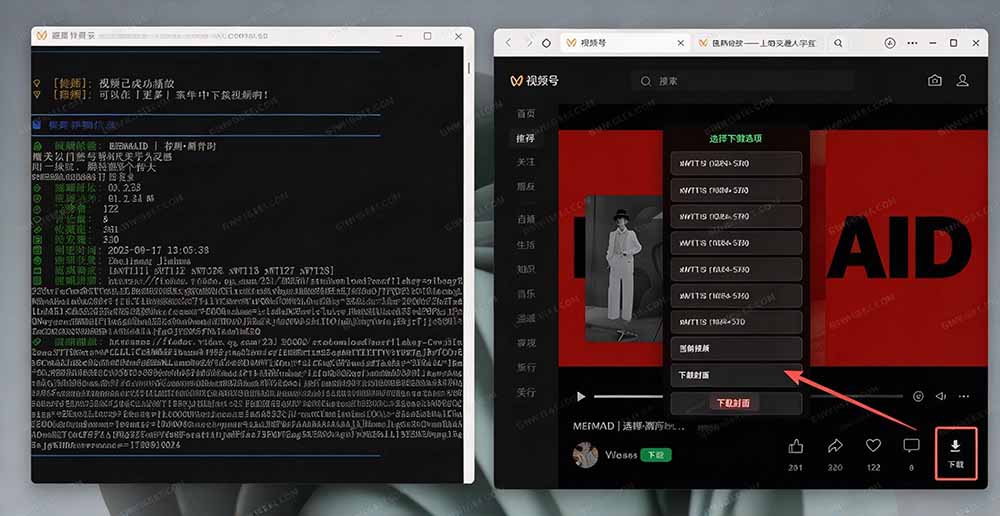 Github热门工具,视频号下载神器又来了!一键注入下载按钮,轻松下载,使用便捷 wx