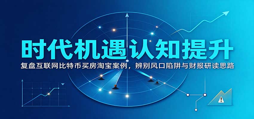 时代机遇认知提升:复盘互联网比特币买房淘宝案例,辨别风口陷阱与财报研读思路 时代机遇认知提升:复盘互联网比特币买房淘宝案例,辨别风口陷阱与财报研读思路
