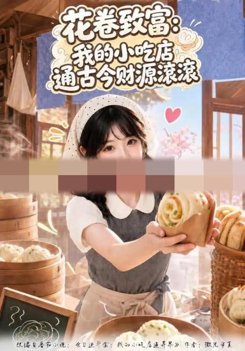 花卷致富：我的小吃店通古今财源滚滚（60集全）AI短剧-紫橙资源网