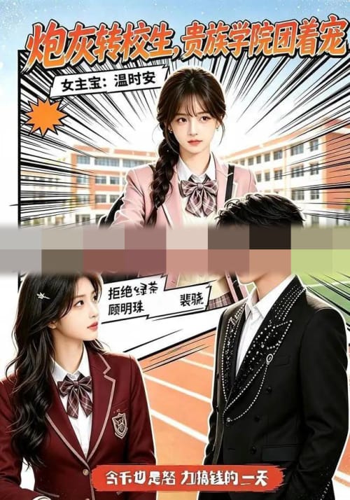 炮灰转校生，贵族学院团着宠（65集全）AI短剧-紫橙资源网