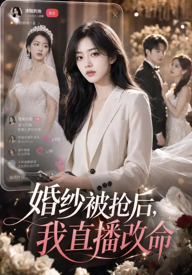 婚纱被抢后我直播改命(60集)AI短剧-紫橙项目网