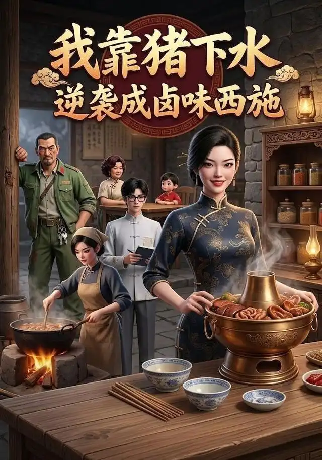 我靠猪下水逆袭成卤味西施(58集)AI短剧-紫橙项目网