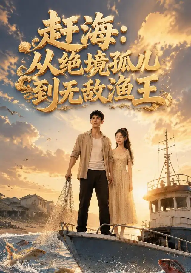 赶海从绝境孤儿到无敌渔王(90集)AI短剧-紫橙项目网