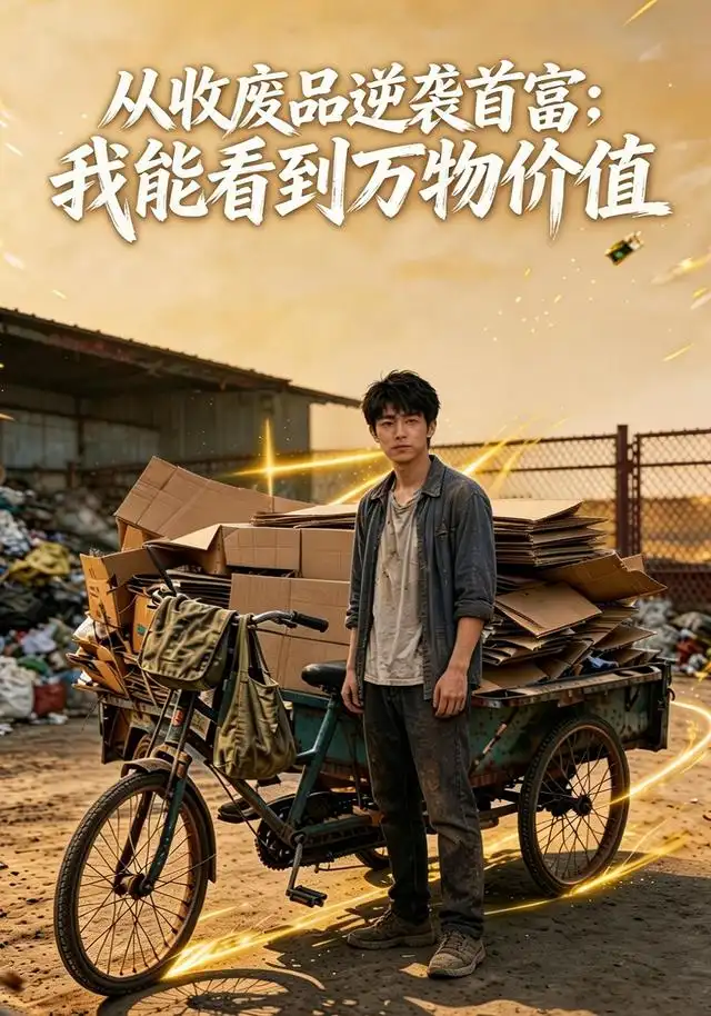 从收废品逆袭首富我能看到万物价值（60集）AI短剧-紫橙项目网