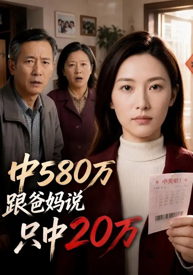 中580万跟爸妈说只中20万(35集) AI短剧-紫橙项目网