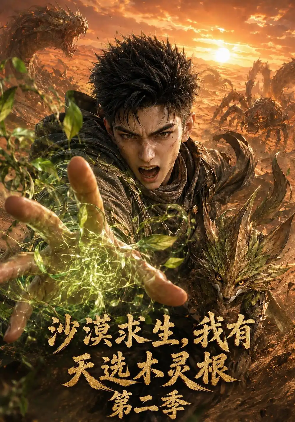 沙漠求生我有天选木灵根第二季(145集)AI短剧-紫橙项目网