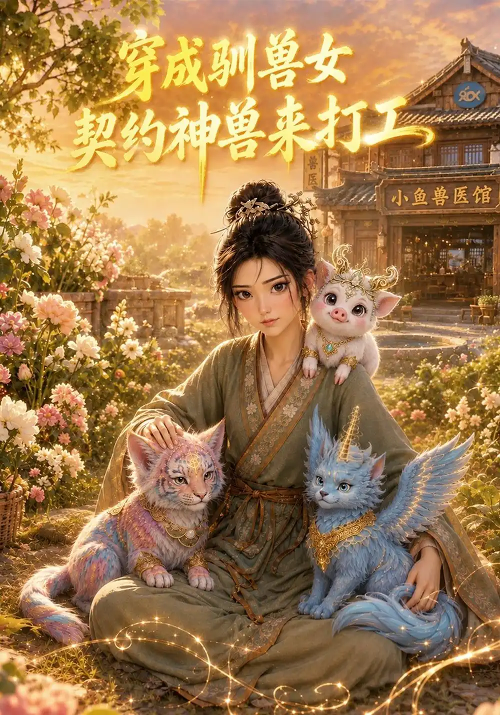 穿成驯兽女契约神兽来打工(38集)AI短剧-紫橙项目网