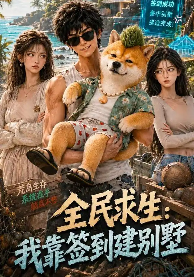 全民求生我靠签到建别墅(122集)AI短剧-紫橙项目网