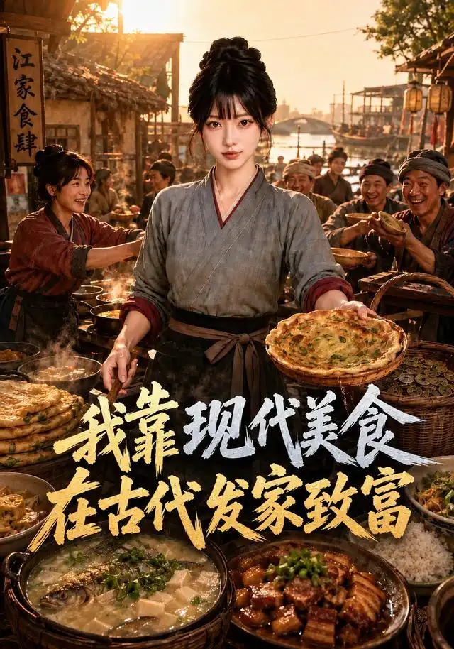 我靠现代美食在古代发家致富(119集)AI短剧-紫橙项目网