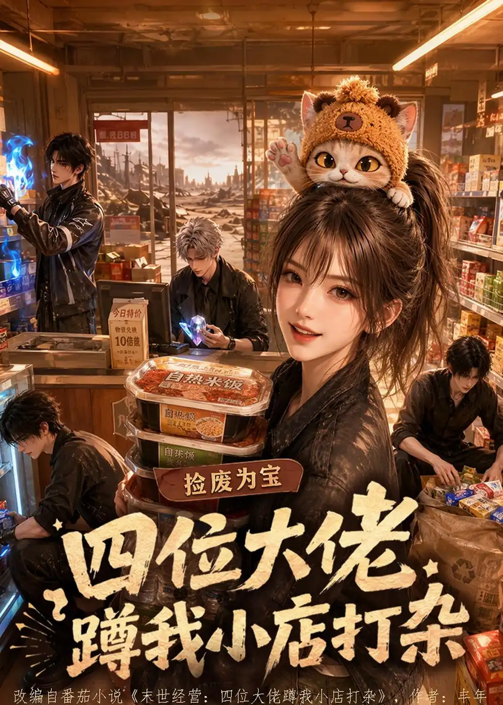 捡废为宝四位大佬蹲我小店打杂（104集）-紫橙项目网