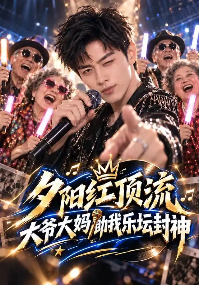 夕阳红顶流大爷大妈助我乐坛封神(105集)AI短剧-紫橙项目网