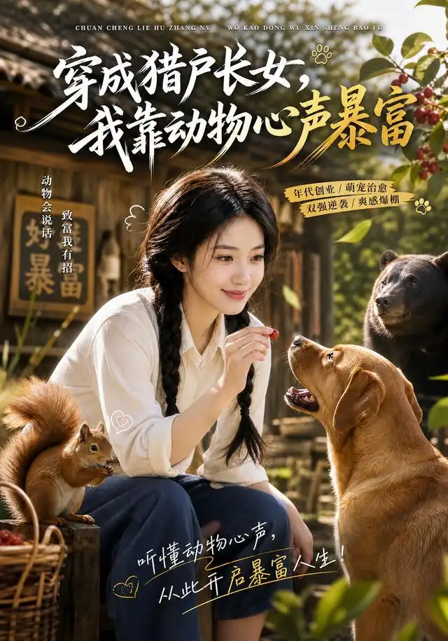 穿成猎户长女我靠动物心声暴富(86集)AI短剧-紫橙项目网
