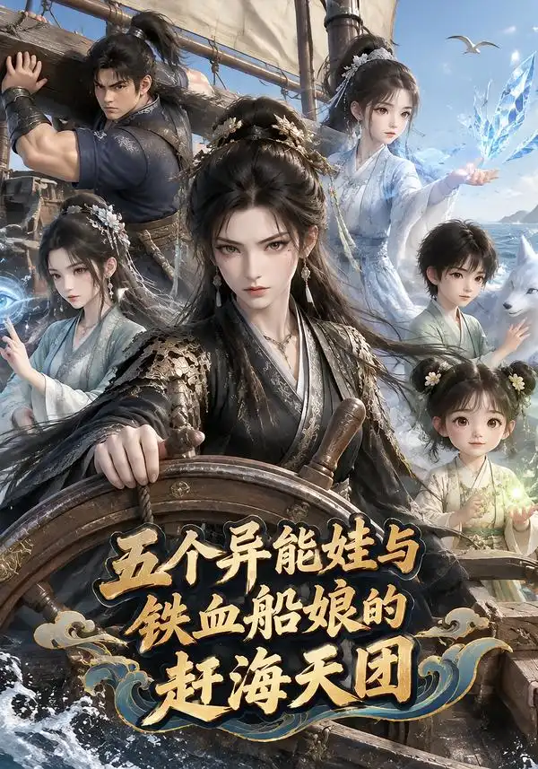 五个异能娃与铁血船娘的赶海天团 （94集） - 紫橙短剧