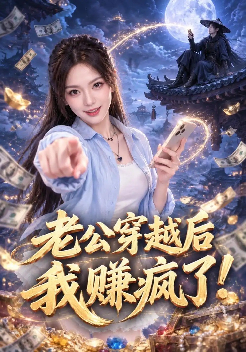 老公穿越后我赚疯了（60集）王若妍＆李晓迈-紫橙项目网