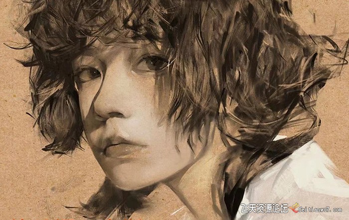 特兰 悟天 克斯2023年iPad板绘人物系统绘画教程(77节课+笔刷素材)-紫橙资源网