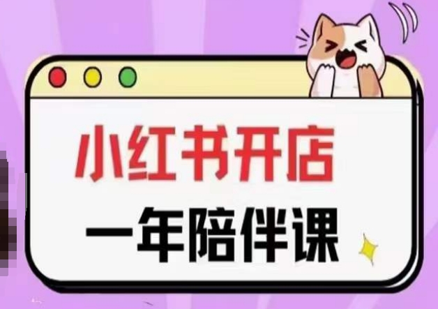 三九小红书开店一年陪伴课(更新)，从0到1玩赚小红书开店-紫橙资源网