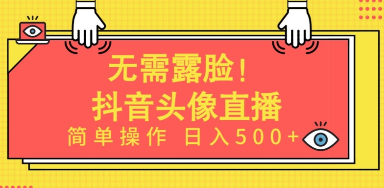 无需露脸，Ai头像直播项目，简单操作日入500+-紫橙资源网
