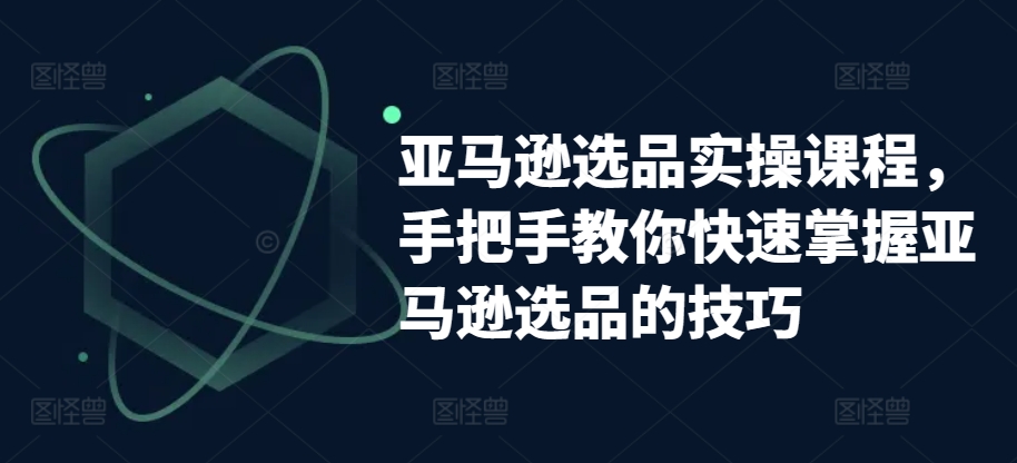 亚马逊选品实操课程，手把手教你快速掌握亚马逊选品的技巧-紫橙资源网