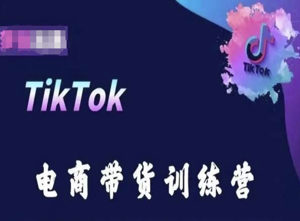 TikTok电商带货训练营，跟随时代潮流，跨境掘金-紫橙资源网