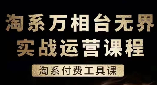 淘系万相台无界实战运营课，淘系付费工具课-紫橙资源网