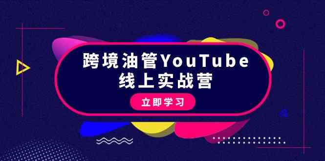 跨境油管YouTube线上营：大量实战一步步教你从理论到实操到赚钱-紫橙资源网