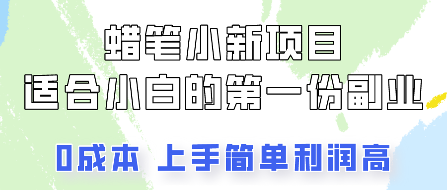 蜡笔小新项目拆解，0投入，0成本，小白一个月也能多赚3000+-紫橙资源网