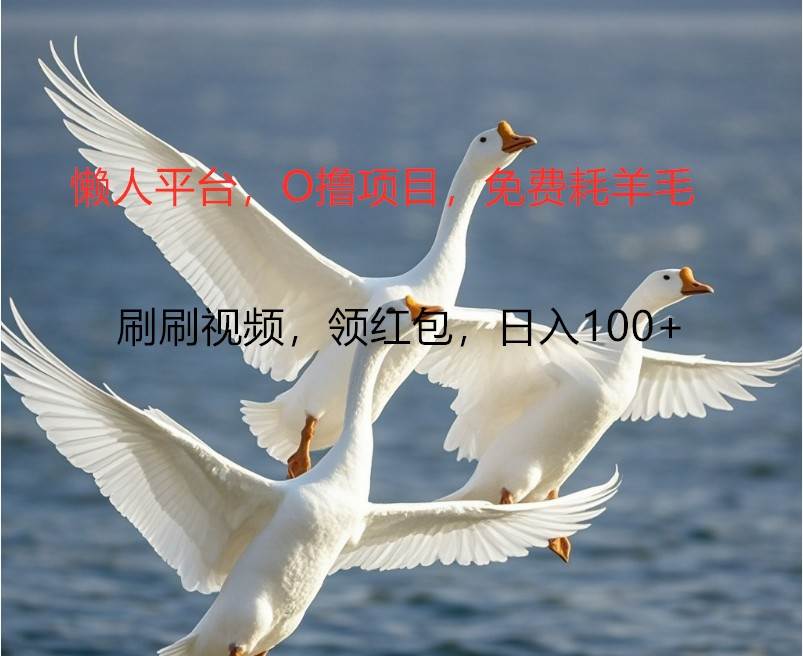 O撸懒人平台，全新手机广告不推广单机100+，刷刷就有捡钱一样， 简单无脑稳定-紫橙资源网