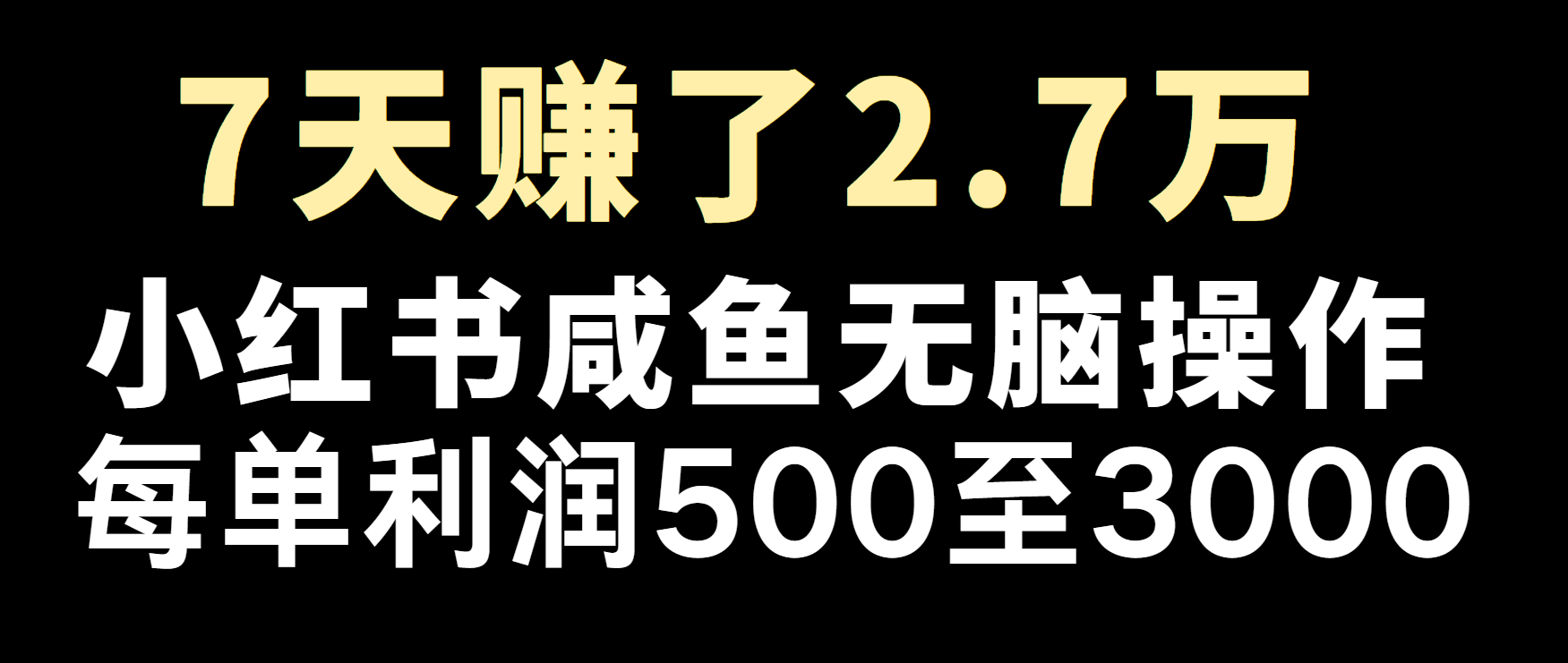 冷门暴利，超级简单的项目0成本玩法，每单在500至4000的利润-紫橙资源网