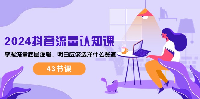 2024抖音流量·认知课：掌握流量底层逻辑，明白应该选择什么赛道 (43节课)-紫橙资源网