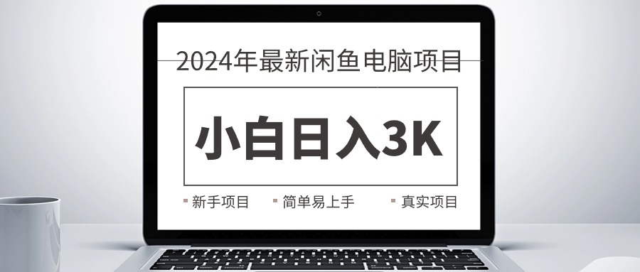 2024最新闲鱼卖电脑项目，新手小白日入3K+，最真实的项目教学-紫橙资源网