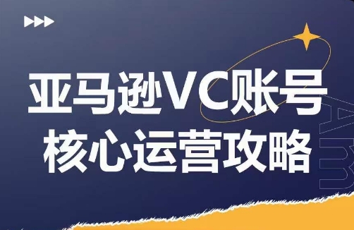 亚马逊VC账号核心玩法解析，实战经验拆解产品模块运营技巧，提升店铺GMV，有效提升运营利润-紫橙资源网