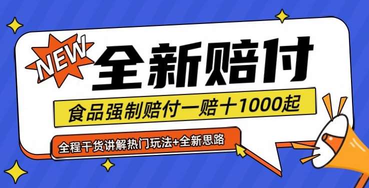 全新赔付思路糖果食品退一赔十一单1000起全程干货【仅揭秘】-紫橙资源网