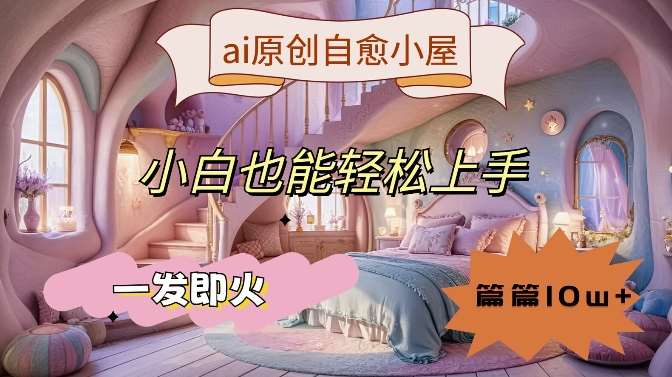 ai原创治愈小屋，小白也能轻松上手，一发即火，篇篇10w+【揭秘】-紫橙资源网