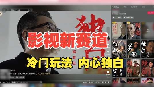 最新影视解说玩法，人物独白，30天涨粉24万+，全流程拆解【揭秘】-紫橙资源网