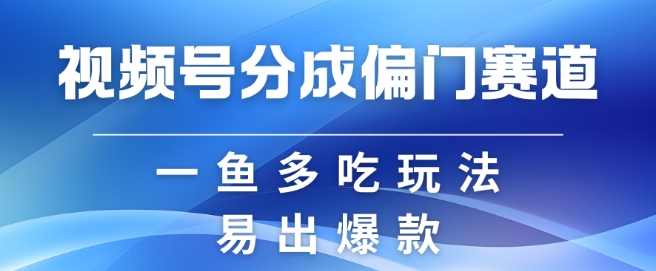 视频号创作者分成计划偏门类目，容易爆流，实拍内容简单易做-紫橙资源网