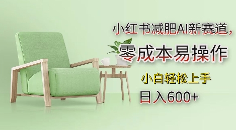 小红书减肥AI新赛道，零成本易操作，日入多张，小白轻松上手-紫橙资源网