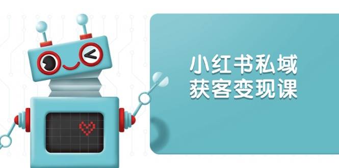小红书私域获客变现：账号设置/内容创作/规则解读/投放策略/获客技巧等-紫橙资源网