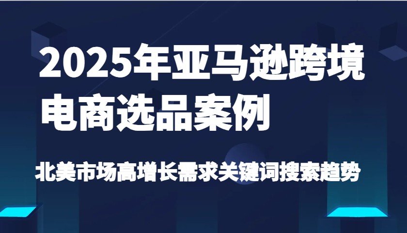 2025年亚马逊跨境电商选品案例-北美市场高增长需求关键词搜索趋势（更新)-紫橙资源网