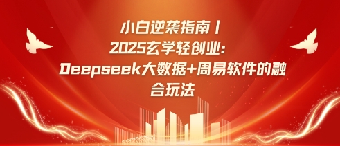 小白逆袭指南，2025玄学轻创业：Deepseek大数据+周易算法的融合玩法-紫橙资源网