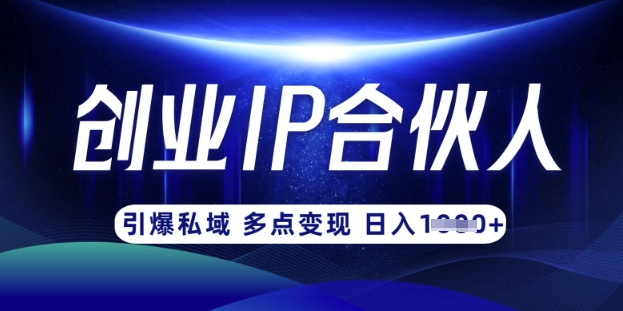 云帆·创业ip合伙人打造3.0，从0到1教你做网创，实现月入过W-紫橙资源网
