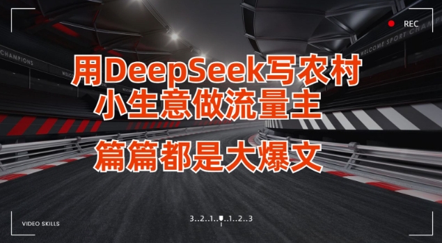 用DeepSeek写小生意做流量主，篇篇都是大爆文-紫橙资源网