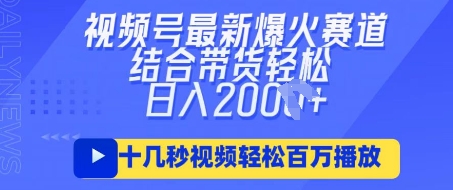 视频号最新爆火ai民国美女视频，轻松百万播放，结合带货日入数张-紫橙资源网