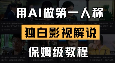 用AI做第一人称独白影视解说，手把手教学，保姆级教程-紫橙资源网