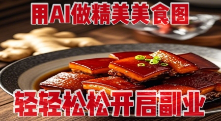 用AI做精美美食图，无需专业设备拍摄，轻轻松松开启副业-紫橙资源网