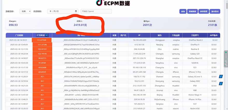 抖音官方小游戏2025全网最新玩法，暴利赚钱项目，单机日入2000+，绝不...