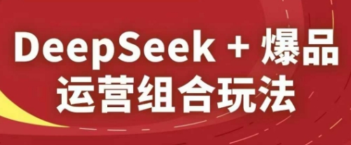 DeepSeek+爆品运营组合玩法，2025淘系精品课-紫橙资源网