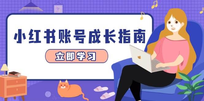 小红书账号成长指南，爆款选题+精准定位+数据分析，系统提升账号变现能力-紫橙资源网