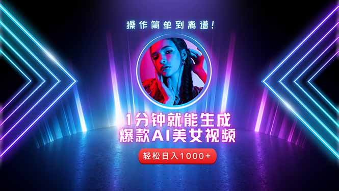 2025年最强副业：用AI做短视频，从零开始打造爆款账号！-紫橙资源网