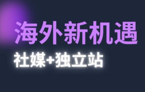 2025出海新机遇(社媒+独立站)，海外新机遇，实现独立站的高效运营与出海-紫橙资源网