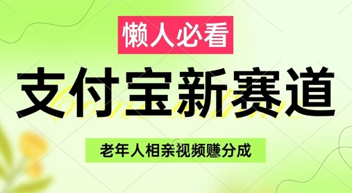 支付宝新赛道，利用老年人相亲视频，挣分成收益，轻松月入过W，操作简单-紫橙资源网
